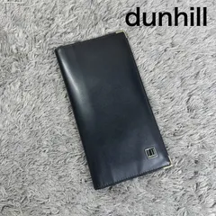 dunhill ダンヒル 長財布 レザー ブラック プレートロゴ