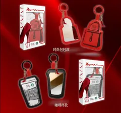 数量限定★海外コラボ正規品★日本未発売★スターバックスとプラダを着た悪魔2　バッグチャーム　スタバコレクション　オシャレ　The Devil Wears Prada 2　Starbucks　ブラック＆レッド