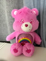 ケアベア ピンク ぬいぐるみ レインボー