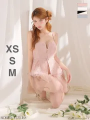 ピンク fm3494【ROBE de FLEURS/ローブドフルール】フラワーレース/ チュール/ フレア/ ミニドレス/ キャバドレス ANDYGLAMOROUS アンディグラマラス/ brille/ブリエ エンジェルアールAngelR