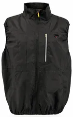 ファン付き作業着 ベスト（ベストのみ）ブラック 黒色 薄手 軽量 シンプルデザイン 男女兼用 大きいサイズ S～4XL 対応 (JP, アルファベット, XL) [XL]