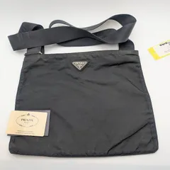 美品 プラダ テスート ナイロン ショルダーバッグ サコッシュ ブラック 三角ロゴ