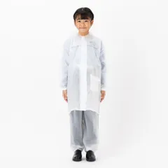 ☆ クリア ☆ 160cm ☆ Actual PRODUCTS リュックランドコート レインコート キッズ 上下 ランドセル対応 雨具 リュック対応 レインウェア カッパ かっぱ 雨合羽 雨がっぱ 小学校 小学生 男の子 女の子 子供用 こども用 中学生