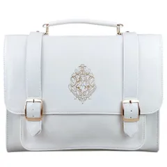 ☆ WHITE.ホグワーツ ☆ Harry PotterxFlappe ホグワーツロゴサッチェル ハリーポッター サッチェルバッグ F201106 Harry Potter ショルダーバッグ サッチェル リュック 斜めがけバッグ 肩掛けバッグ ホグワーツのサムネイル
