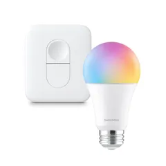SwitchBot LED電球 リモートボタン 遠隔操作 スマートライト - スイッチボット アレクサ スマートホーム スマート電球 E26 1600万色 間接照明 ワンタッチ SwitchBot複数デバイスに対応 Google Home I 12b1b87c