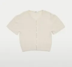 アモーメント ファンシー バルーン カーディガン エクリュ