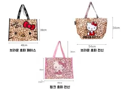 ハローキティ レオパード タポリンバッグ 3種