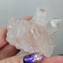 極美・別格のピンク】ヒマラヤ マニカラン産 水晶クラスター 