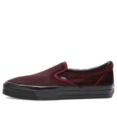 バンズ メンズ シューズ スニーカー Vans Lx Classic SlipOn 98 Sneaker Pony Hair Burgundy バーガンディ
