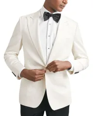 レイス メンズ アウター ジャケット・ブルゾン ブレザー REISS Peak Textured Blazer Ivory アイボリー