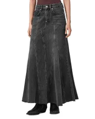 オールセインツ レディース ボトムスカート デニム ALLSAINTS Alma Denim Skirt Washed Black ブラック