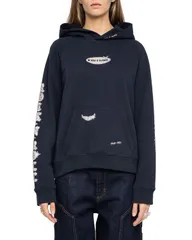 ザディグ エ ヴォルテール レディース アウター パーカー・スウェット Zadig Voltaire Georgy Rhinestone Hoodiencreのサムネイル