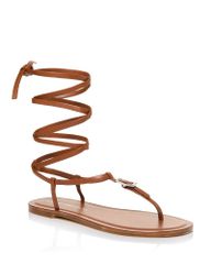 スチュアート ワイツマン レディース シューズ サンダル レース Stuart Weitzman Womens Georgie Lace Up Sandals Bridle Brown ブラウン