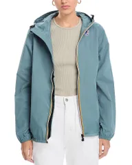 ケイウェイ レディース アウター ジャケット・ブルゾン KWay Le Vrai 40 Claude Windbreaker Green Iron グリーン