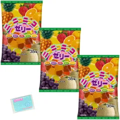 Ｍｏｎｏｌｏｇ Sｔｙｌｅ 七尾製菓 ニコニコニッコリゼリー 35個入 ×3袋セット ★スラスラ本舗オリジナルポケットティッシュ付き★ のサムネイル