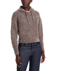 マジェスティック レディース アウター ニット・セーター Majestic Filatures Hooded Sweater Bisonのサムネイル