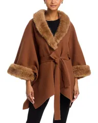 アリスアンドオリビア レディース アウター ニット・セーター コート Alice and Olivia Joanne Sweater Coat Camel キャメルのサムネイル