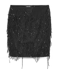 ローテート レディース ボトムスカート ミニ スパンコール ROTATE Sequins Mini Skirt Black ブラック