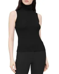 セオリー レディース トップス シャツ タートルネック Theory Wendel Turtleneck Top Black ブラック