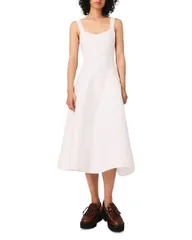 マージュ レディース トップス ワンピース ミディ ニット Maje Rorsya Pointelle Knit Midi Dress White ホワイト