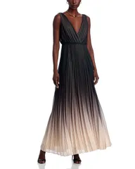 ウンガロ レディース トップス ワンピース プリーツ Ungaro Gigi Pleatedress Black Ombre ブラック