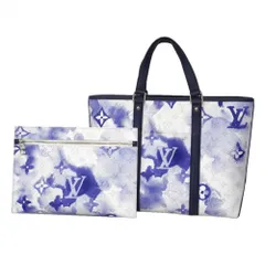ルイ・ヴィトン(Louis Vuitton) ルイ・ヴィトン トートバッグ モノグラム・ウォーターカラー ウィークエンドトートPM M45756 ブルーレディース