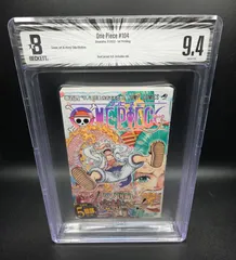 BGS 9.4 ワンピース ONE PIECE 104巻 Vol.104 Dust jacket 9.0 初版 1st Printing Beckett Graded マンガ Manga 鑑定済 漫画 JUMP 週刊少年ジャンプ 尾田栄一郎 帯付き Obi