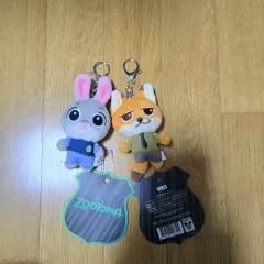 ズートピア ジュディ ニック ぬいぐるみキーホルダー 未使用 新品 2個 まとめ 出品