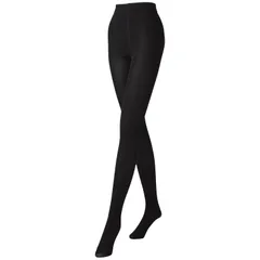 新品 [オカモト] 裏起毛 タイツ 2枚組 80デニール ストレッチ マチ付 あったか 防寒 冷え対策 寒さ対策 通勤 通学 冬 757-751 ブラック（JM－L）