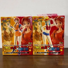フィギュア ドラゴンボール Z × ワンピース DX 組立式  ブルマ ルフィ ナミ  孫悟空 コラボ 未開封