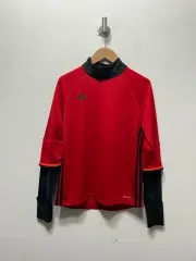 アディダス 起毛 スポーツ インナーウェア レッド/ブラック 150