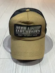 ヴィンテージ アルファ インダストリーズ メッシュキャップ 帽子 傷なし サイズ free
