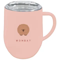 ☆ レアアニマルウォンバット ☆ ステンレスマグ 320ml マグカップ フタ付 蓋付き ステンレスマグカップ 保温 保冷 コーヒーカップ 320ml 約 350ml ステンレスマグ おしゃれ ミリミリ かわいい 食器 コップ ギフト 雑貨 大人可愛いのサムネイル