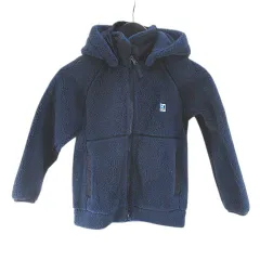 ヘリーハンセン HELLY HANSEN HJ52250 ファイバーパイルジャケット フリースジャケット 120 紺系 ネイビー ジップアップ ロゴ 文字 ポケット