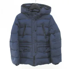 ザラ ZARA ガール GIRLS ダウンジャケット 152cm 紺系 ネイビー ジップアップ ポケット 裏地