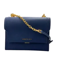 美品 チャールズ＆キース ショルダーバッグ 斜め掛け チェーン レディース CHARLES&KEITH