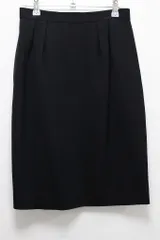 Christian Dior クリスチャンディオール 膝丈 タイトスカート ウール100％ ヴィンテージ サイズM ブラック系 4-N114/1/NP