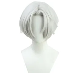 LAOBAO コスプレ ウィッグ 黒川イザナ カツラ 耐熱 変装用ウィッグ ボブ シルバー コスチューム小物 パーティー ハロウィン 仮装 文化祭 イベント cosplay wigのサムネイル
