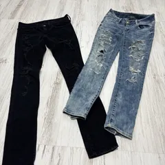 ダメージジーンズ2点セット