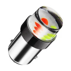 Meliore 汎用 12V ヤンキー テール くるくる 高輝度 COB LED ロータリーテール バルブ ランプ ストロボ フラッシュ 暴走族 旧車 単車 旧車會 レインボー [1]のサムネイル