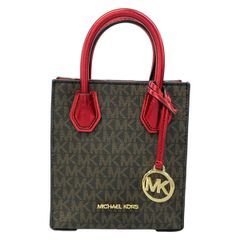 限定デザイン！MICHAEL KORS ミニハンドバッグ ホワイト/レッド - メルカリ