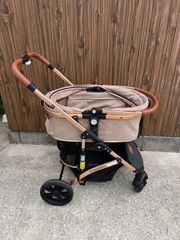 SKISOPGO ペットカート 分離型 対面両用 犬用カート 4輪 ペットバギー 