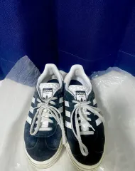 アディダス ガゼル ボールド ネイビー スニーカー 245