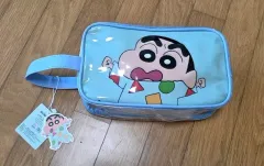 クレヨンしんちゃん ポーチバッグ スカイブルー 新品