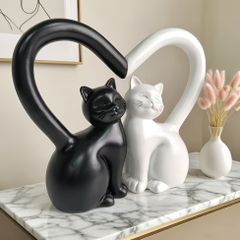 ネコ ガラス 置物 キャット ホワイト オーナメント オブジェ 65402CT ネコ ガラス 置物 キャット ホワイト オーナメント オブジェ 65402CT