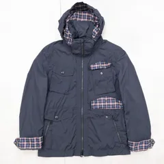 BERBERRY BLACK LABEL バーバリーブラックレーベル ブルゾン ジャケット ナイロンパーカー ネイビー メンズ M b01018