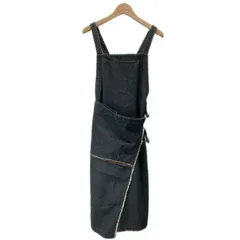 【中古】　TSUMORI CHISATO　サロペット　ジャンパースカート　レイヤード　ロング丈　デニム　無地　巻きスカート　ラップスカート　日本製　ドメスティック　古着　/2496のサムネイル