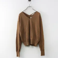 未使用 テチチ Te chichi カシミヤ混Vネックプルオーバー F‖キャメル トップス ニット 長袖【2400014911923】