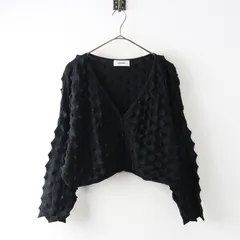 マチャット MACHATT へッジホッグカーディガン ｜ブラック トップス 羽織り 前開き 長袖 クロップド【2400014895995】のサムネイル