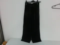 【TAKA74-88】◇INGNI イング レースアップハイウエストワイドパンツ ブラック